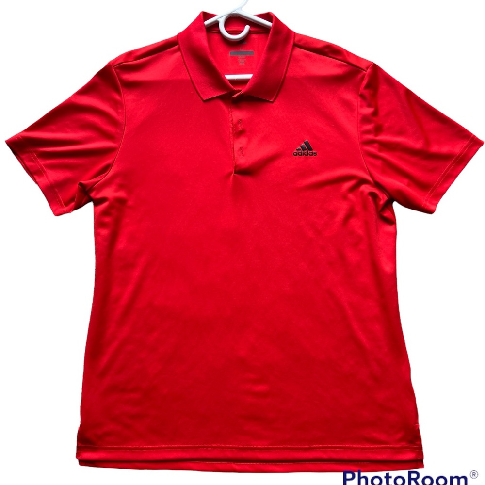 Adidas Men’s Polo - Golf - Large - Red - Great Used Condition